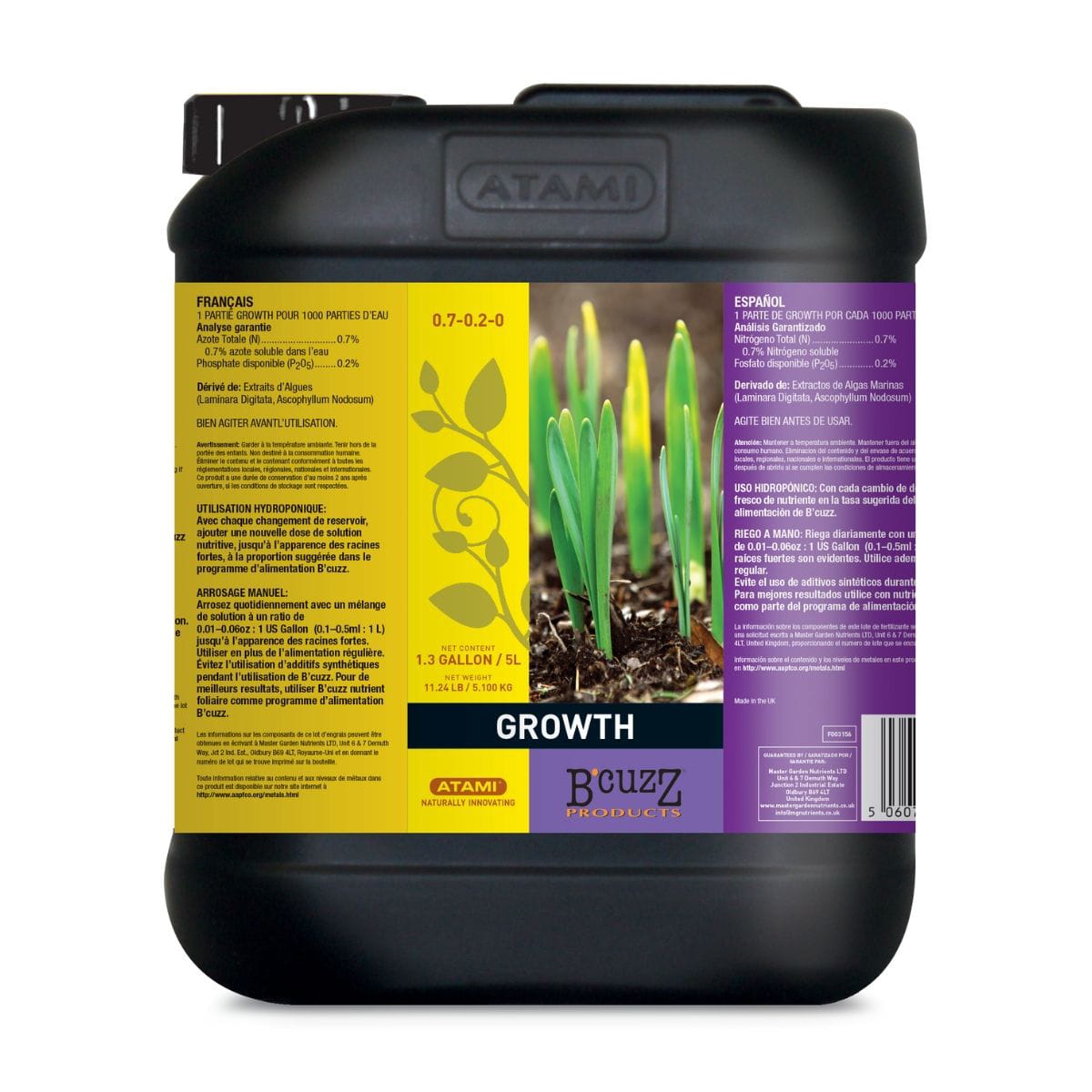 B'cuzz Growth Stimulator - 1.3 Gal / 5L