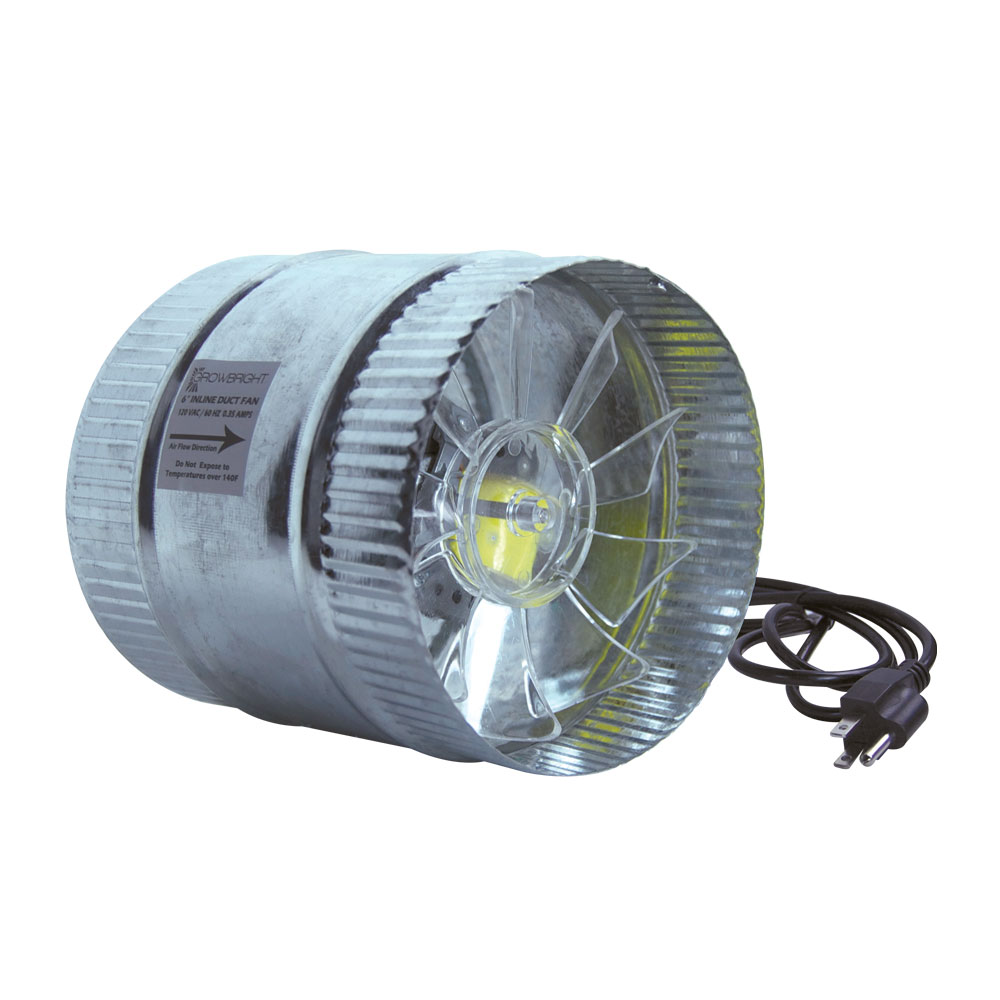 GrowBright 6 Inch Inline Duct Fan