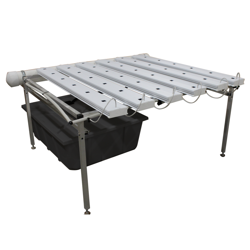 Cropking 6 4 Nft Hydroponic System Black Reservoir