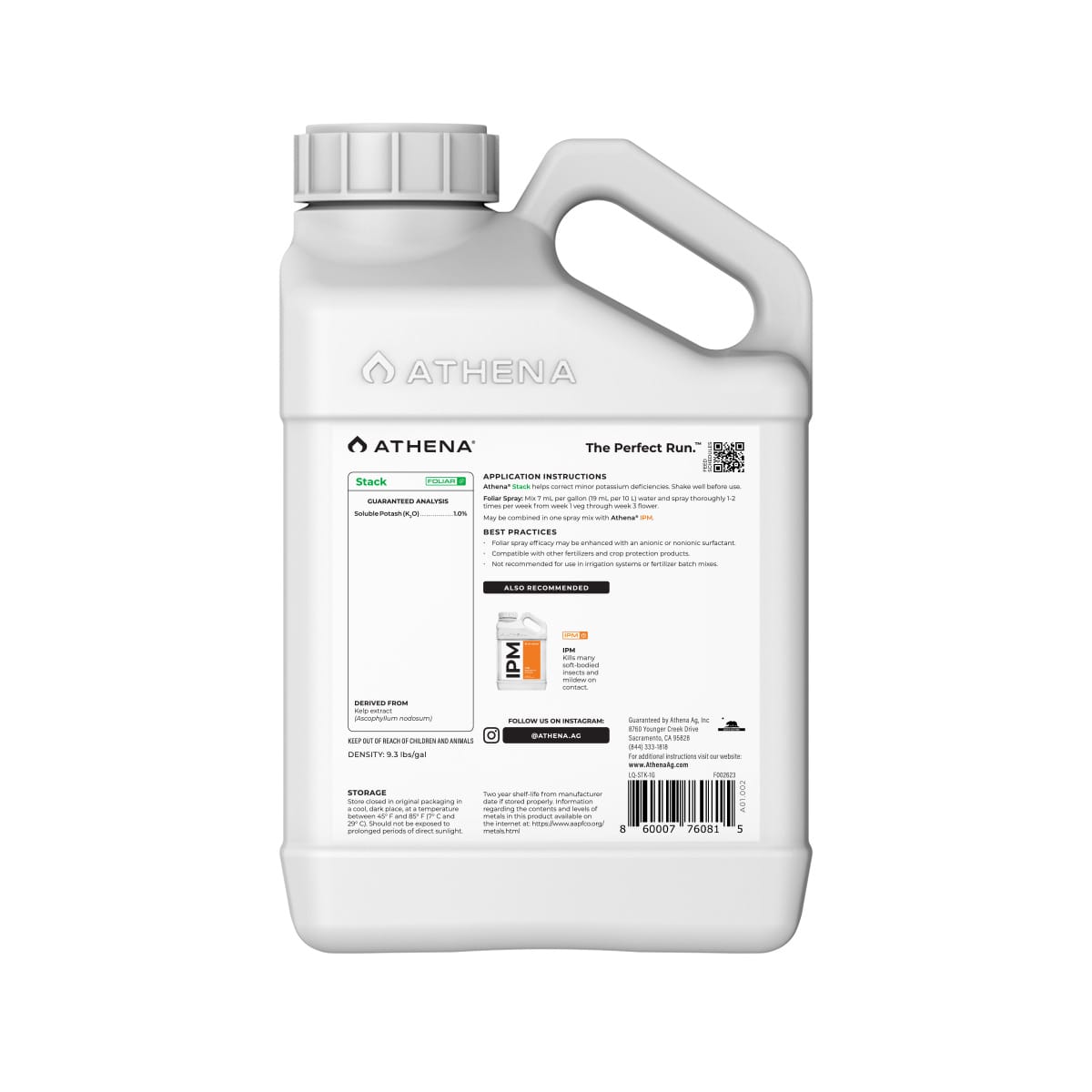 New Athena Stack 1 Gallon Back