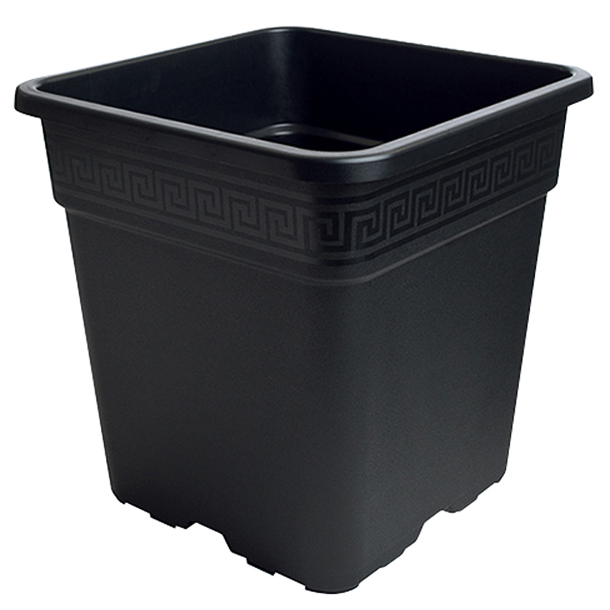 Gro Pro Black Square Pot
