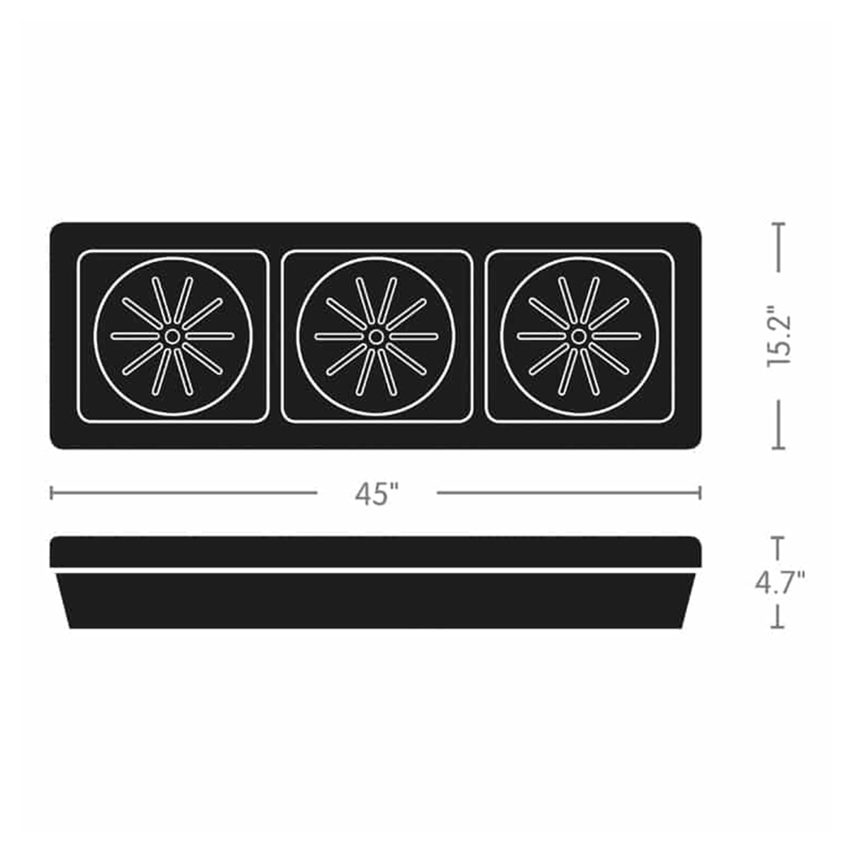 AutoPot 3Pot XL Tray Diagram