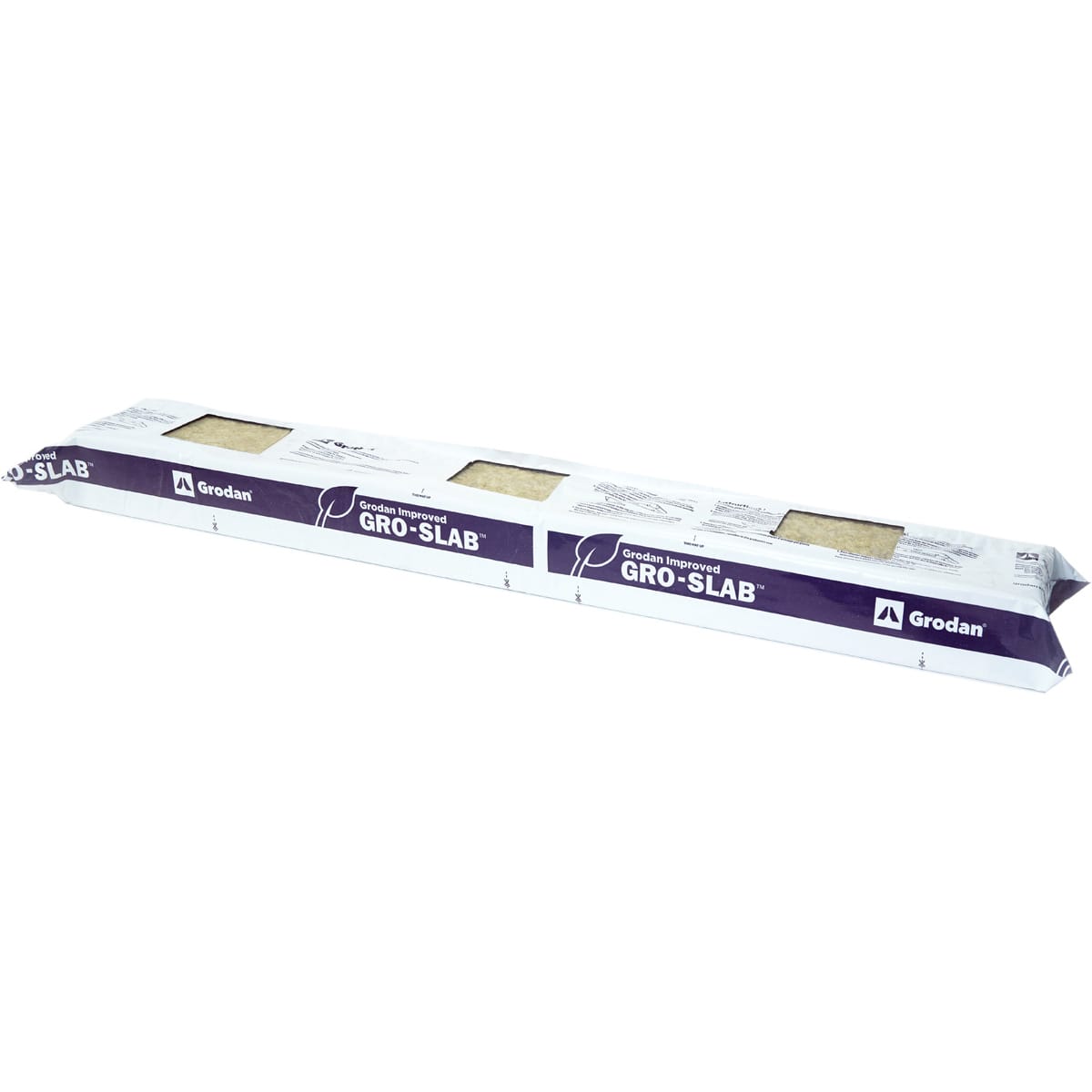 Grodan Gro-Slab with Holes 8in Quarter View