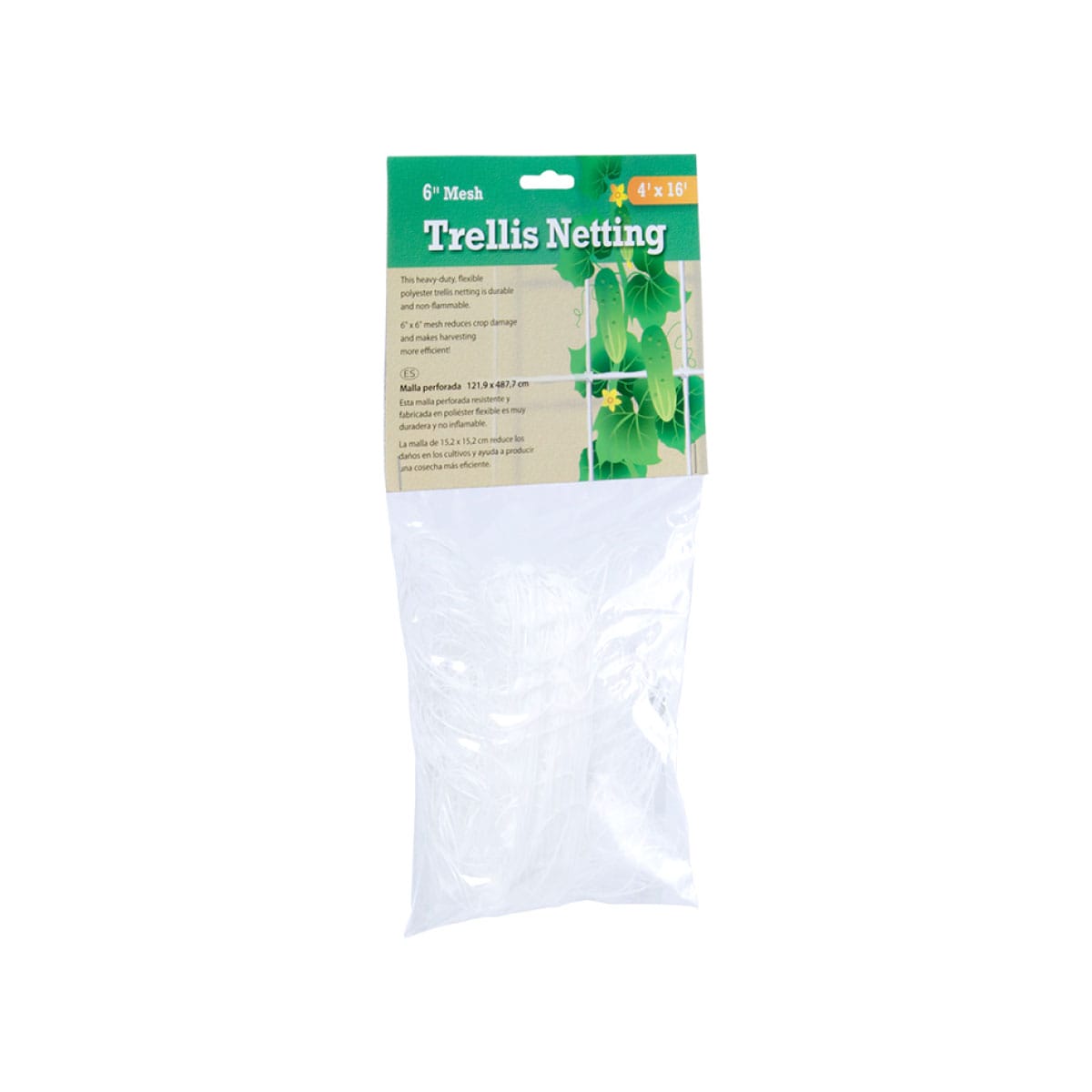 Hydrofarm Trellis Netting 6" Mesh - 4 Feet x 16 Feet