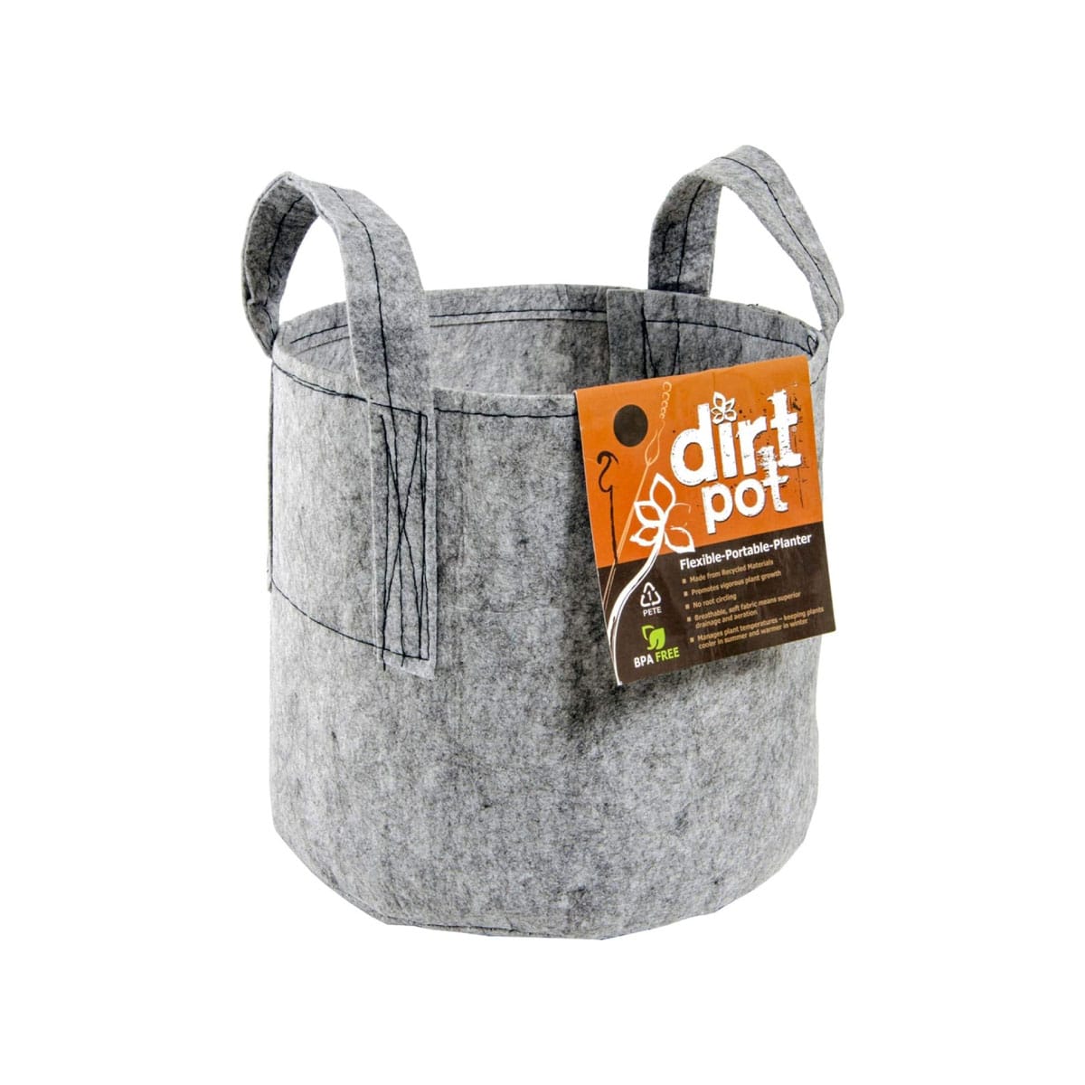 Dirt Pot Flexible Portable Planter with Handles - 5 Gallon
