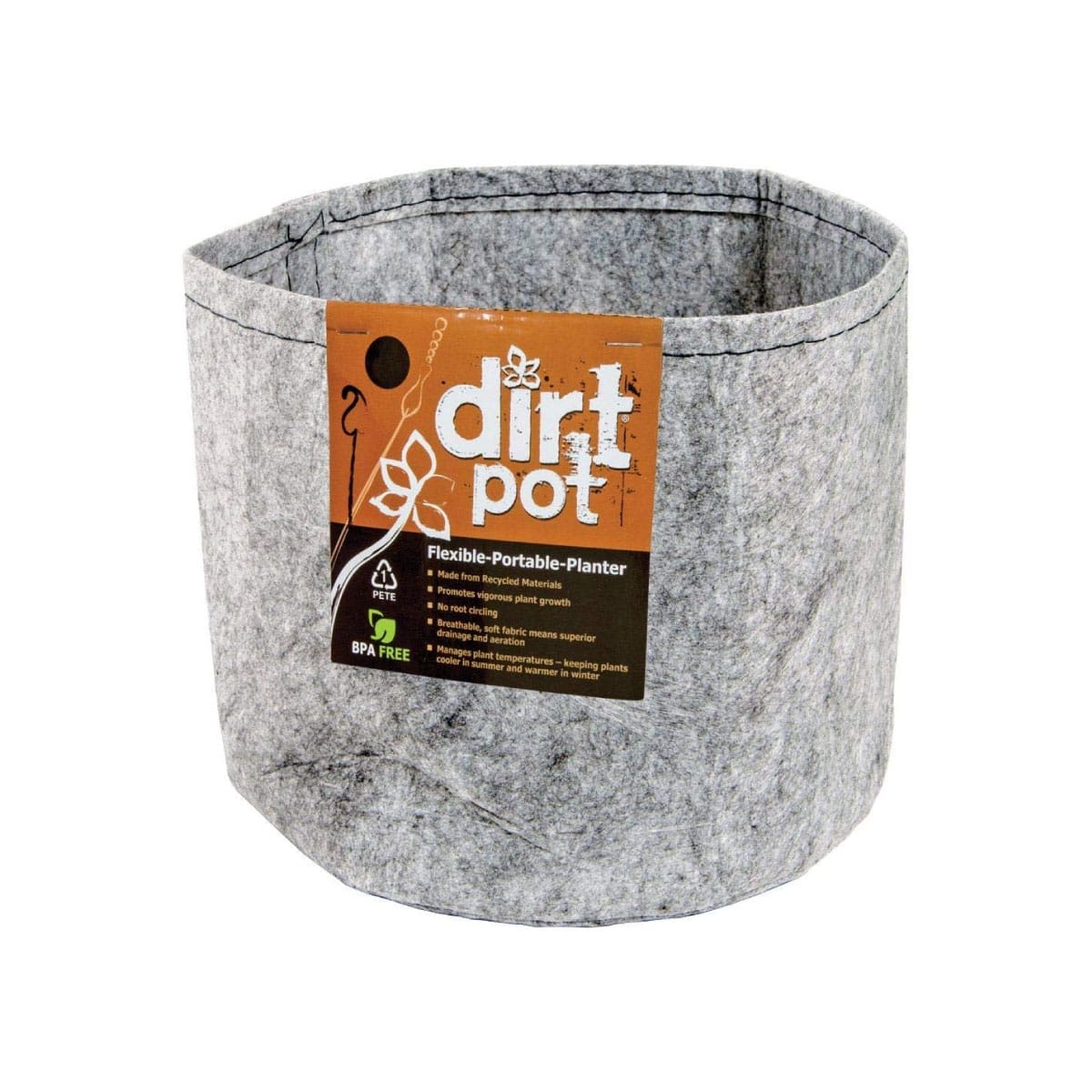 Dirt Pot Flexible Portable Planter with Handles - 7 Gallon