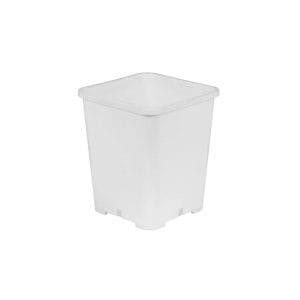 Gro Pro Premium White Square Pot 7 Inch