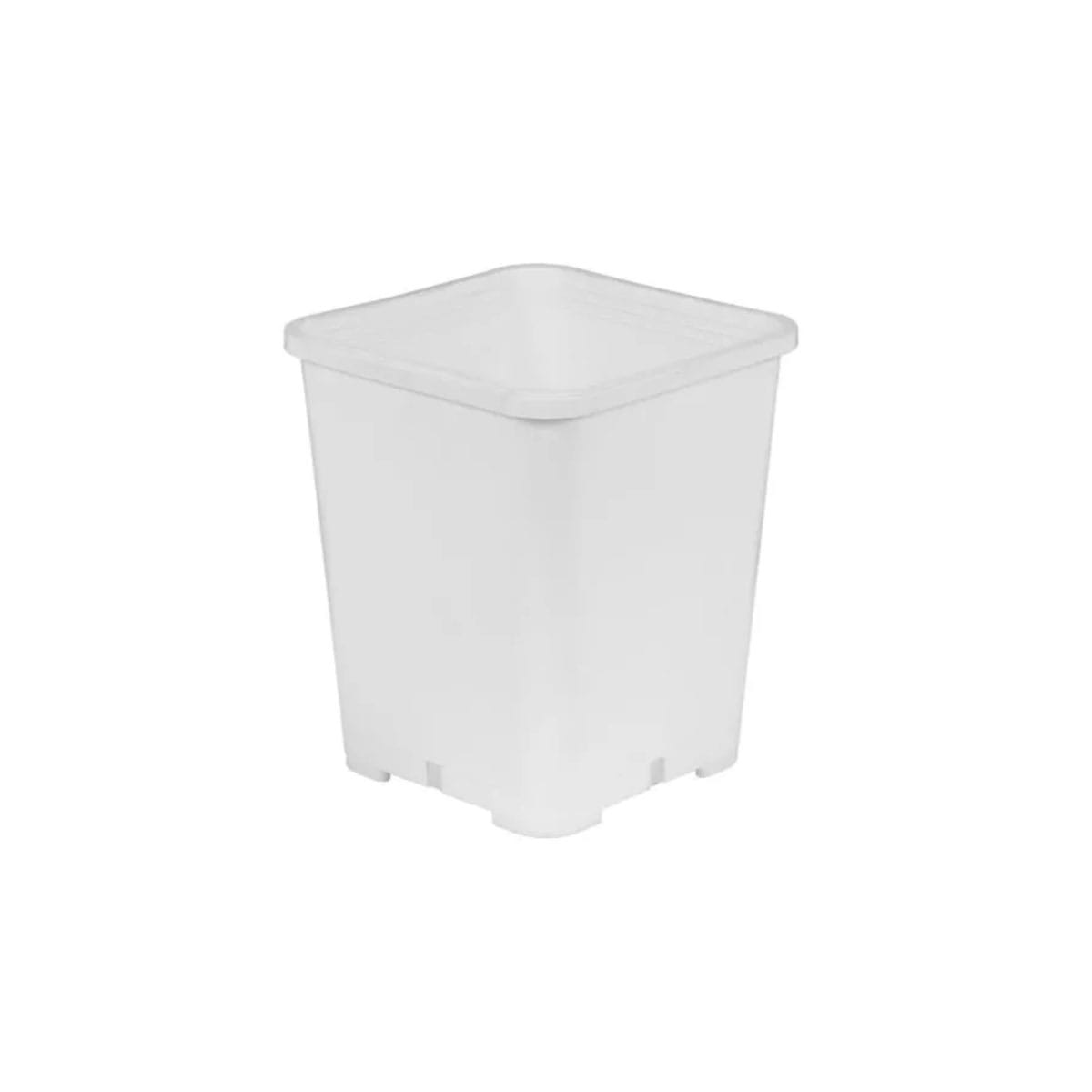 Gro Pro Premium White Square Pot 7 Inch
