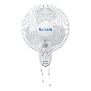 Hurricane Supreme 16 Inch Oscillating Wall Mount Fan