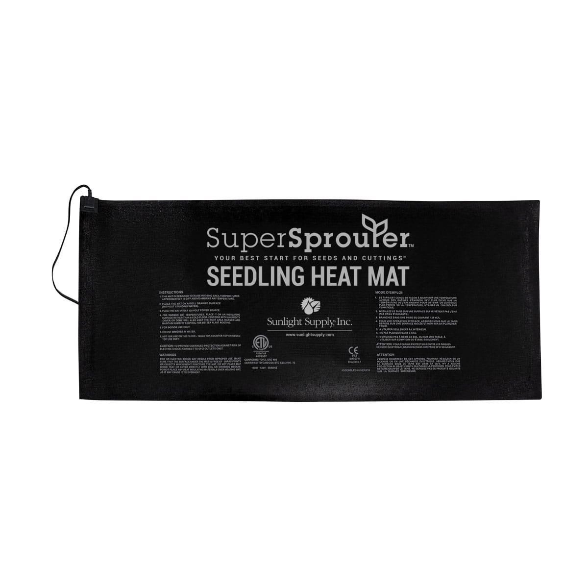 Super Starter Heat Mat Super Sprouter Seedling Heat Mat - 4 Tray 21 x 48 Inch
