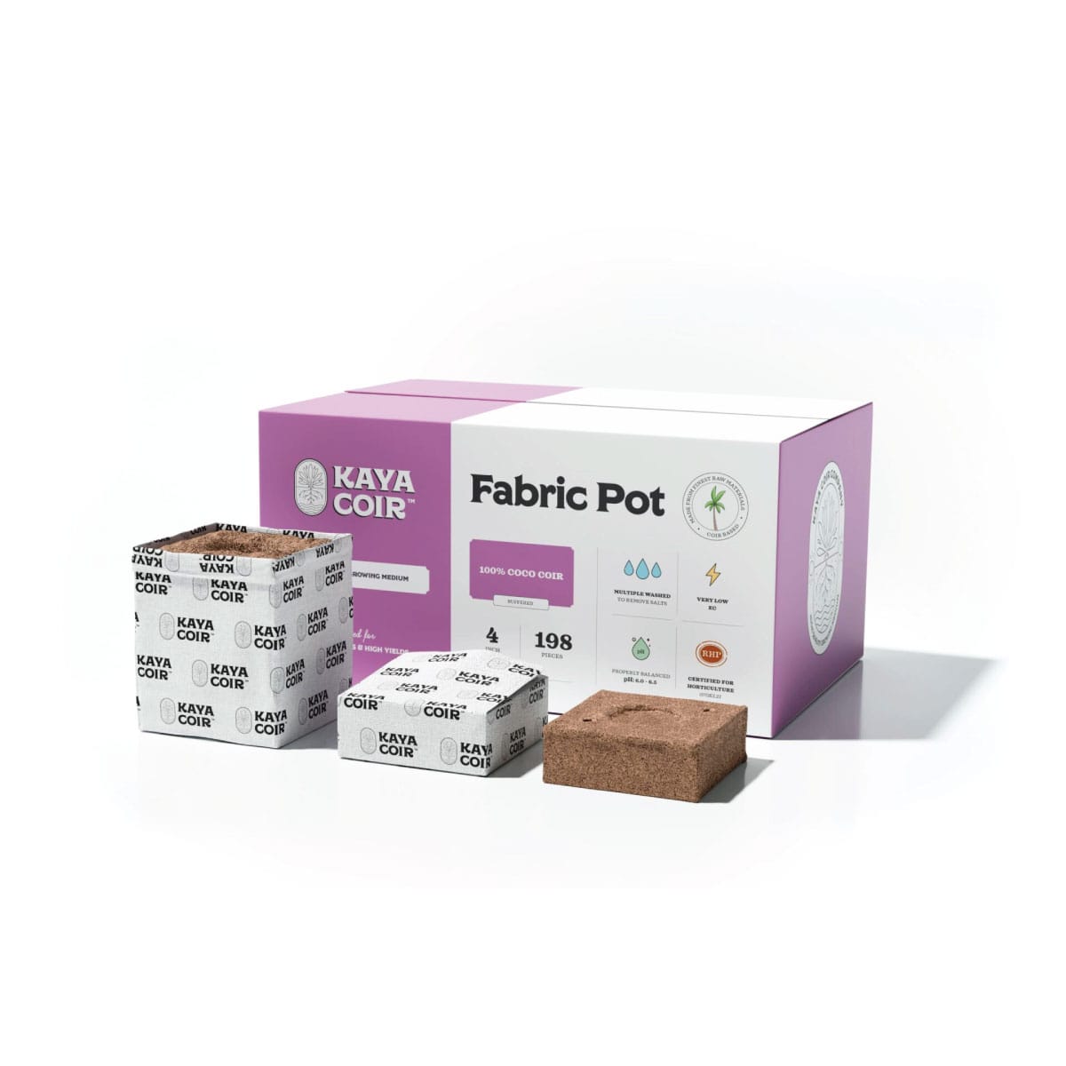 Kaya Coco 4" Fabric Pot Closed Top