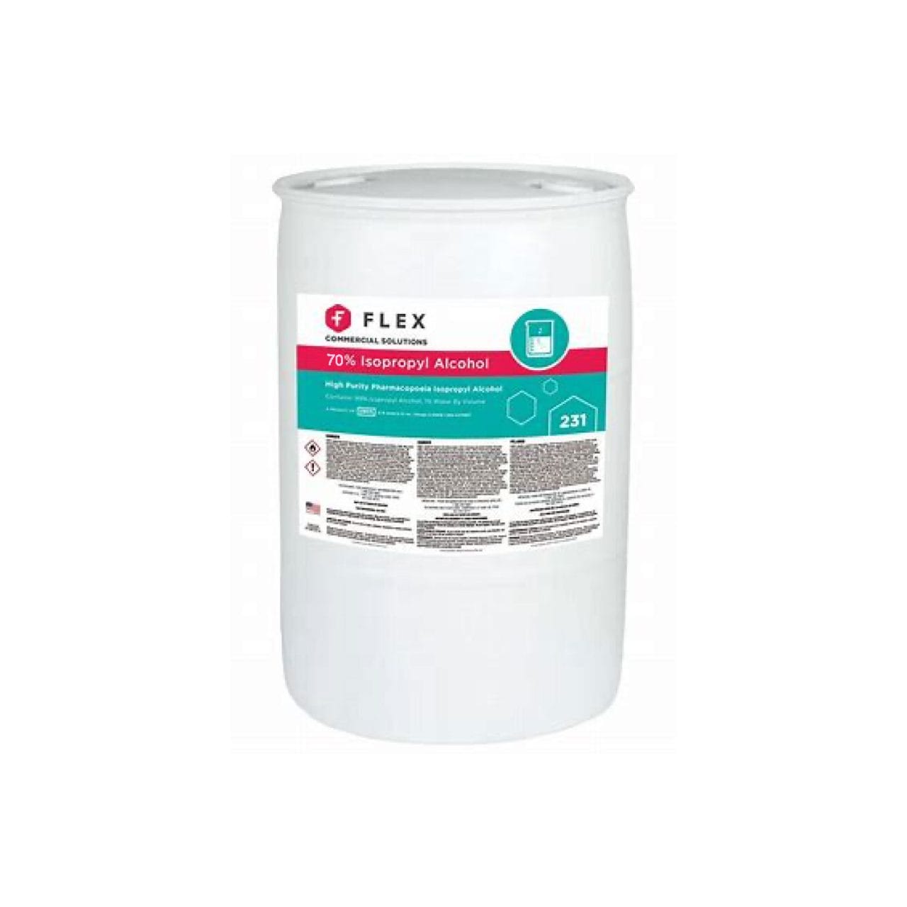 Flex 70% Isopropyl Alcohol - 55 Gallon