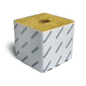 Grodan Pargro QD Biggie Block with Hole, 6" x 6" x 6" - Case of 64