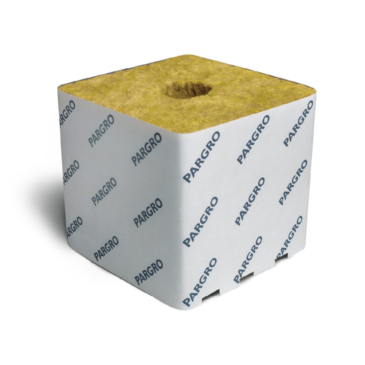 Grodan Pargro QD Biggie Block with Hole, 6" x 6" x 6" - Case of 64