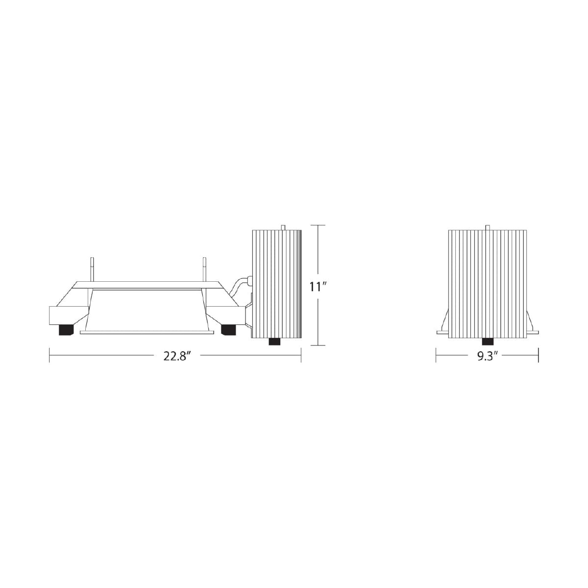 Hortilux DE 1000-VS 1000w Double Ended Grow Light System Specs